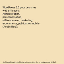 WordPress 3.5 pour des sites