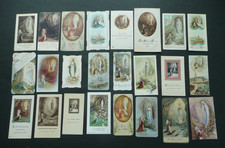 Lot of 24 Different Pious Religious Images of OUR LADY de LOURDES