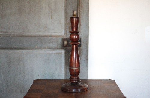 Pied lampe bois - lampe,