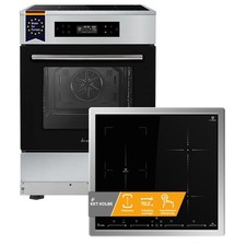 Cuisinière autonome 60cm four encastrable 58cm plaque à induction chaleur
