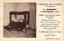 PC RABBIT CAGES CLAPIERS ET POUSSINIERES L. DODINET ADVERTISEMENT (a35109)