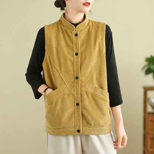 Gilet velours côtelé - gilet,