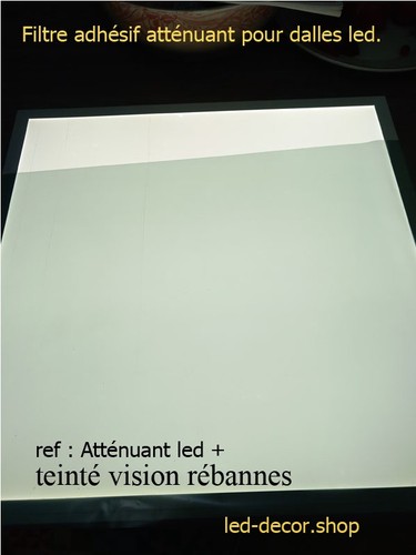 Film atténuant pour - film, dalles