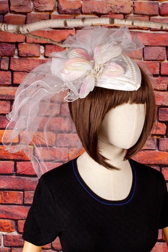 Chapeau mariée vintage - chapeau,