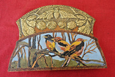 porte courrier journaux art deco oiseaux