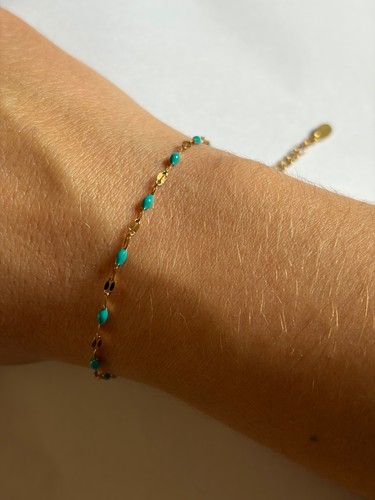 Bracelet doré acier - bracelet,
