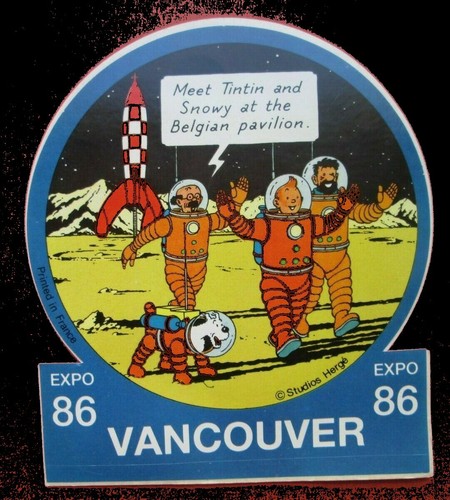 Herge autocollant tintin - herge,