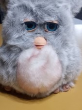 Tiger Electronics 2005 Sleepy Pink Furby Emoto-tronic WORKING Blue Eyes Nice