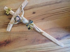 Croix de Jésus en bois 35 cm