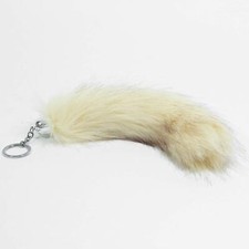 Queue de renard – Porte-clés/pendentif en cheveux synthétiques env. 25 cm de ...