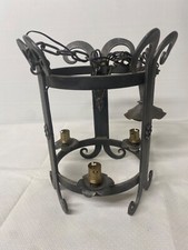 Ancienne lampe en fer forger lustre en fer forger très sympa possibilité 3 ampou