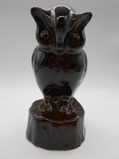 GRANDE  FIGURINE  HIBOU / CHOUETTE EN CERAMIQUE SIGNATURE A IDENTIFIER