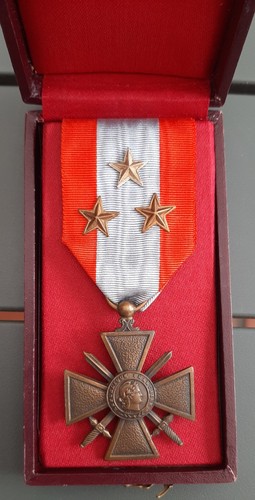 Médaille croix guerre - croix,