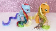 LOT MY LITTLE PONY MON PETIT PONY 2010 G4 RAINBOW DASH APPLEJACK RAINBOW POWER