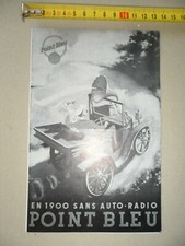 DEPLIANT Prospectus original, Auto Radio POINT BLEU VINTAGE
