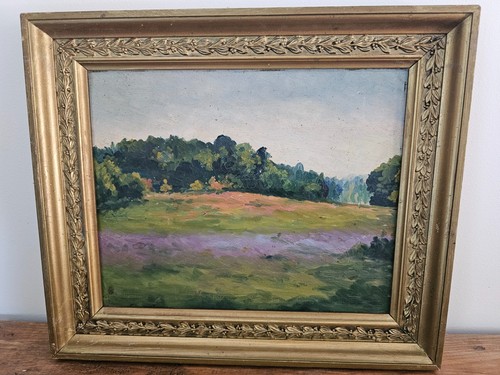 Tableau huile sur carton - sur,