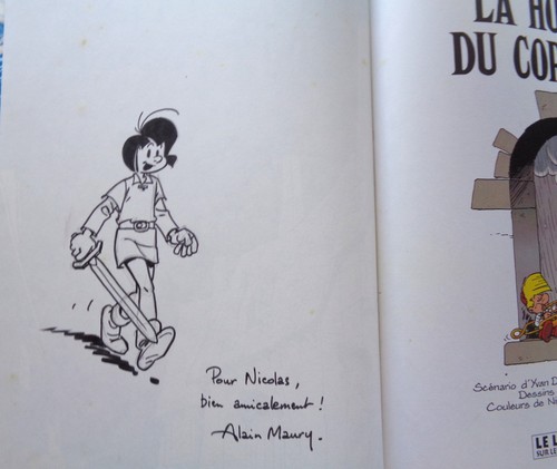 Dédicace alain maury - johan, et