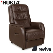 Hukla Fauteuil En Cuir Marron Fonction Manuelle Fauteuil Relax
