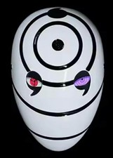 White Mask Sharingan & Rinnegan Eyes Madara- Cosplay Anime - U.S Seller