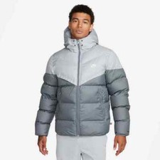 Nike Windrunner PrimaLoft Men's Storm-FIT Hooded Puffer Jacket Grey FB8185 077