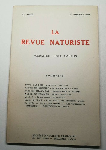 Revue naturiste 21 - la,