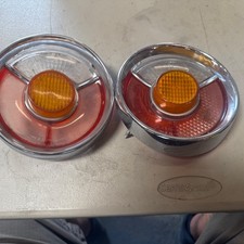 Vintage GENUINE BMW 2002Tii E10 M10 Tail Lights lenses L/R 1600 amber center