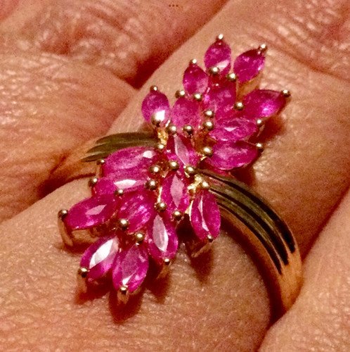 Grosse bague cocktail - grosse, argent