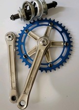 Old School Shimano Duraace Dura Ace 3 piece cranks NOS BB chainring bmx bike