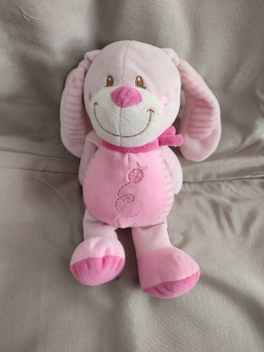 Doudou peluche lapin rose - doudou,