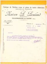 VILLEFRANCHE-sur-SAONE (69) RUBBLE, SLABS & PLOTS "B. BOULAND" in 1925