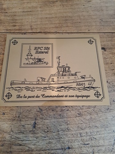 Plaque souvenir marine - plaque,