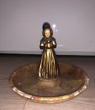 1920s Art Deco Rare Antique Sculpture Marble Plateau Bronze Figurette