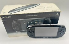 PSP Console 2004 Slim Sony Playstation 1GB PAL Black Used Boxed Manual Box