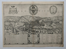 Carte ancienne - Liège (Belgique) - Braun & Hogenberg –Circa 1580