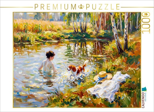 Calvendo puzzle badende - badende, dame