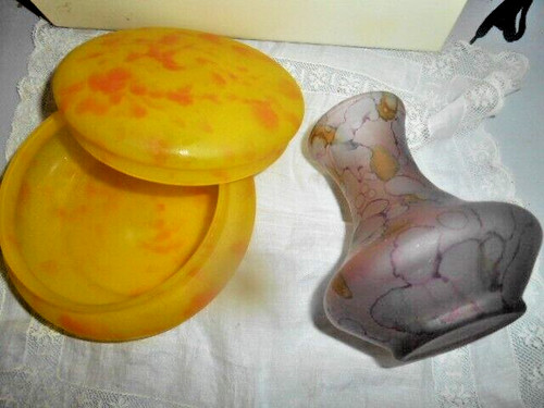 Lot vase pâte verre - pâte, de