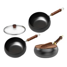 Wok chinois de cuisinière à