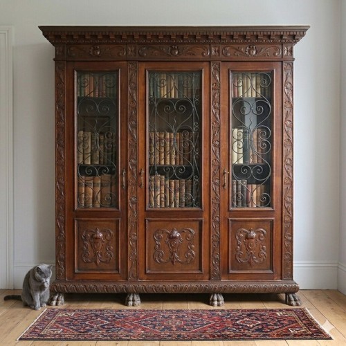 Bibliothèque ancienne style - bibliothèque,