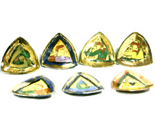 ANCIEN LOT 7 COUPELLES TERRE CUITE NORMANDE DESMANT VAUTIER TAPISSERIE DE BAYEUX