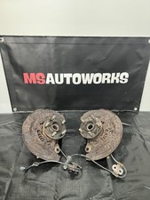 2004 SUBARU WRX STI FRONT SPINDLES KNUCKLES HUBS PAIR 5x100 OEM #500989