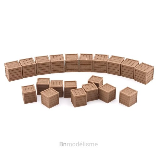 Lot caisses cubiques - 20,