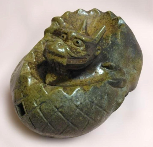 Statue dragon poterie - statue,