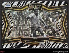 2024-25 Select FIFA Zebra #250 Pele SP Field Level BRAZIL