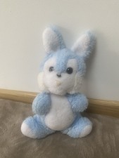 Doudou Lapin Bleu Vintage 