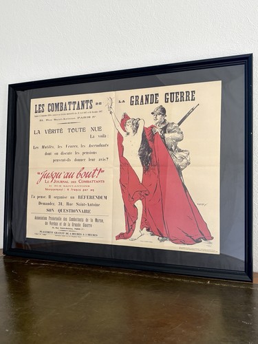 Affiche vintage esprit ww1 - vintage,