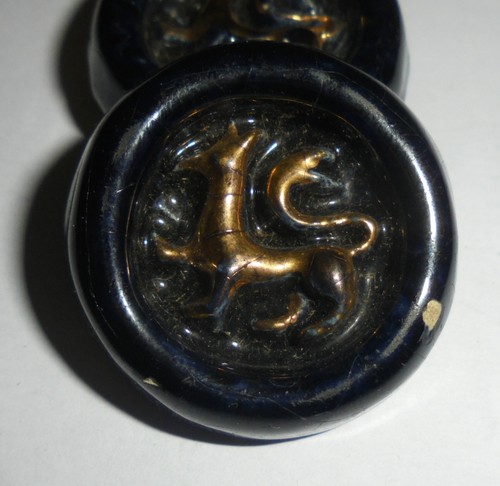 Ancien bouton céramique - ancien,
