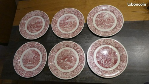 Lot assiettes en - 6,