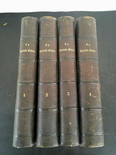 Sainte bible livres anciens - la,