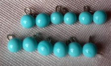 LOT OF ANTIQUE GLASS PASTE DOLL OR OTHER BUTTONS DIAMETER 0.5 CM