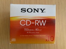 10 CD-RW Sony 4x-10x High